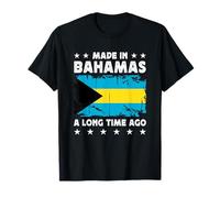 Made in Bahamas a Long Time Ago Proud Bahamian Bahamas Flag Camiseta