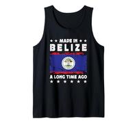 Made in Belize a Long Time Ago Proud Belizean Belize Flag Camiseta sin Mangas
