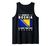 Made in Bosnia a Long Time Ago Proud Bosnian Bosnia Flag Camiseta sin Mangas