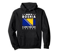 Made in Bosnia a Long Time Ago Proud Bosnian Bosnia Flag Sudadera con Capucha
