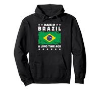 Made in Brazil a Long Time Ago Proud Brazilian Brazil Flag Sudadera con Capucha