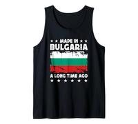 Made in Bulgaria a Long Time Ago Bulgarian Bulgaria Flag Camiseta sin Mangas