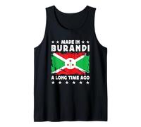 Made in Burundi a Long Time Ago Proud Burundian Burundi Flag Camiseta sin Mangas