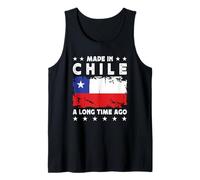 Made in Chile a Long Time Ago Proud Chilean Chile Flag Camiseta sin Mangas