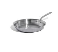 Made In Cookware - Sartén de acero inoxidable de 12 pulgadas - Revestido de acero inoxidable de 5 capas - Utensilios de cocina profesionales Italia - Compatible con inducción