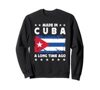 Made in Cuba a Long Time Ago Proud Cuban Cuba Flag Sudadera