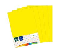 MADE IN EU 50 hojas de papel de color AMARILLO A4 80 g/m² CS Paper - Papel de impresora, papel de copia, papel universal para imprimir, hacer manualidades y plegar en formato A4
