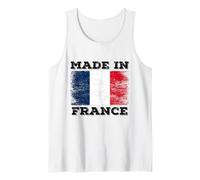 Made In France with French Flag Novelty Graphic Cool Designs Camiseta sin Mangas
