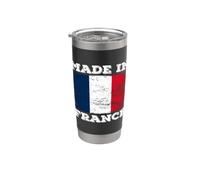 Made In France With French Flag Novelty Graphic Cool Designs Vaso térmico de acero inoxidable de doble pared
