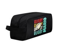 Made in Gift | Bolsa para Deportivas Zapatillas Personalizada | 34,5 x 16 x 14 Centímetros | Regalo Original para Deportistas y Niños (Rugby)