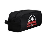 Made in Gift Bolsa para Deportivas Zapatillas Personalizada con Diseño Balón de Fútbol 34,5 x 16 x 14 Centímetros como Regalo Original para Deportistas y Niños