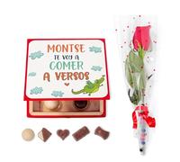 Made In Gift Pack Sant Jordi Rosa y Bombones Personalizado