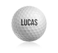 Made in Gift Pelota de Golf Personalizada con Nombre, Iniciales o el Texto Que Quieras. Regalo Original para Amantes del Deporte (Nombre)
