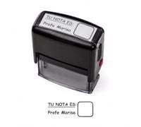 Made in Gift | Sello Personalizado para Profesores y Maestros “Tu Nota Es” | Sello Automático Personalizado con Nombre | Sello para Corregir | Regalo Original para Profes