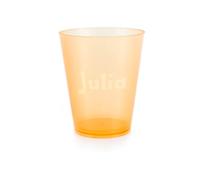 Made in Gift Vaso de Plástico Infantil en Colores 500ml Personalizado con Nombre o Texto Grabado para Niños Pequeños en el Colegio o Guardería Reutilizable y Libre de BPA (Naranja)