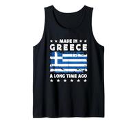 Made in Greece a Long Time Ago Proud Greek Greece Flag Camiseta sin Mangas