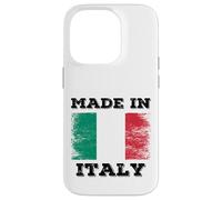 Made In Italy with Italy Flag Novelty Graphic Cool Designs Carcasa para iPhone 14 Pro