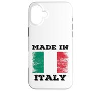 Made In Italy with Italy Flag Novelty Graphic Cool Designs Carcasa para iPhone 16 Plus