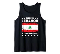 Made in Lebanon a Long Time Ago Proud Lebanese Lebanon Flag Camiseta sin Mangas