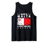 Made in Malta a Long Time Ago Proud Maltese Malta Flag Camiseta sin Mangas