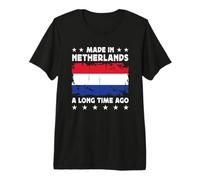 Made in Netherlands a Long Time Ago Dutch Netherlands Flag Camiseta Premium