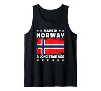 Made in Norway a Long Time Ago Proud Norwegian Norway Flag Camiseta sin Mangas