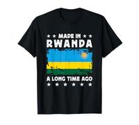 Made in Rwanda a Long Time Ago Proud Rwandan Rwanda Flag Camiseta
