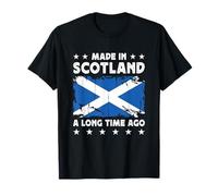 Made in Scotland a Long Time Ago Scottish Scotland Flag Camiseta