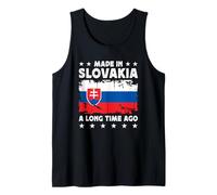 Made in Slovakia a Long Time Ago Slovakian Slovakia Flag Camiseta sin Mangas