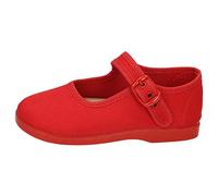 MADE IN SPAIN 951 Lonas DE Tela Rojas NIÑA Zapatillas Rojo 19