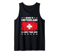 Made in Switzerland a Long Time Ago Swiss Switzerland Flag Camiseta sin Mangas