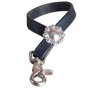 Made In The Usa 4 pulgadas Hilason piel caballo tie down Hobble Keeper atardecer herramienta de mano, negro (Black Sunset)