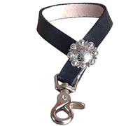 Made In The Usa 4 pulgadas Hilason piel caballo tie down Hobble Keeper atardecer herramienta de mano, Negro