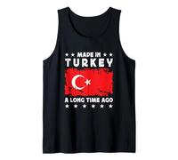 Made in Turkey a Long Time Ago Proud Turkish Turkey Flag Camiseta sin Mangas