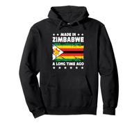Made in Zimbabwe a Long Time Ago Zimbabwean Zimbabwe Flag Sudadera con Capucha