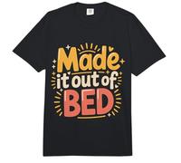 Made It out of Bed Logro Éxito de la mañana |- Comfort Colors Adult Heavyweight T-Shirt