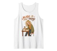 Made It to May Funny Girl Last of Day, Maestra de Escuela, niños 1 Camiseta sin Mangas