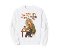 Made It to May Funny Girl Last of Day, Maestra de Escuela, niños 1 Sudadera