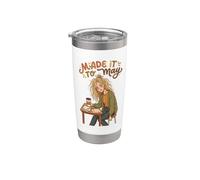 Made It to May Funny Girl Last of Day, maestra de escuela, niños 1 Vaso térmico de acero inoxidable de doble pared