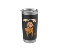 Made It to May Funny Girl Last of Day School Teacher Kids 3 Vaso térmico de acero inoxidable de doble pared