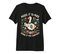 Made It to May Teacher End of School Year Goose Camiseta Premium