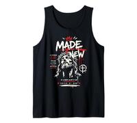 Made New 2 Corintios 5:17 Christian Faith Streetwear Camiseta sin Mangas