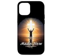 Made New in Christ Jesus: Christian Faith Baptism 2 Cor 5:17 Carcasa para iPhone 12/12 Pro