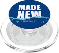Made New in Christ Jesus: Christian Faith Baptism 2 Cor 5:17 PopSockets PopGrip para MagSafe