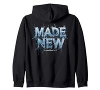 Made New in Christ Jesus: Christian Faith Baptism 2 Cor 5:17 Sudadera con Capucha