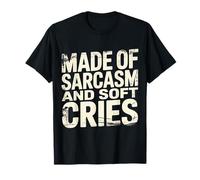 Made of Sarcasm and Soft Cries Mezcla Emocional Oscura - Camiseta