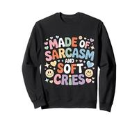 Made of Sarcasm and Soft Cries Mezcla Emocional Oscura - Sudadera