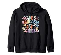 Made of Sarcasm and Soft Cries Mezcla Emocional Oscura - Sudadera con Capucha