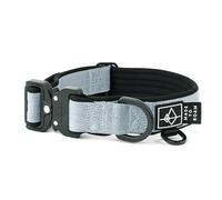 MADE TO ROAM Comfort Collar - Collar ajustable de nailon para perro con acolchado suave, hebilla de aluminio de aviación ligera, soporte para Airtag incluido, para perros pequeños, medianos y grandes