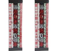 made2trade 2 x 13 piezas de papel de regalo - 4 x 200 x 70 cm - rojo/verde